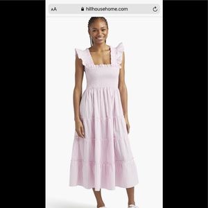 NWT Nap Dress HillHouseHome BubbleGum Stripe XS